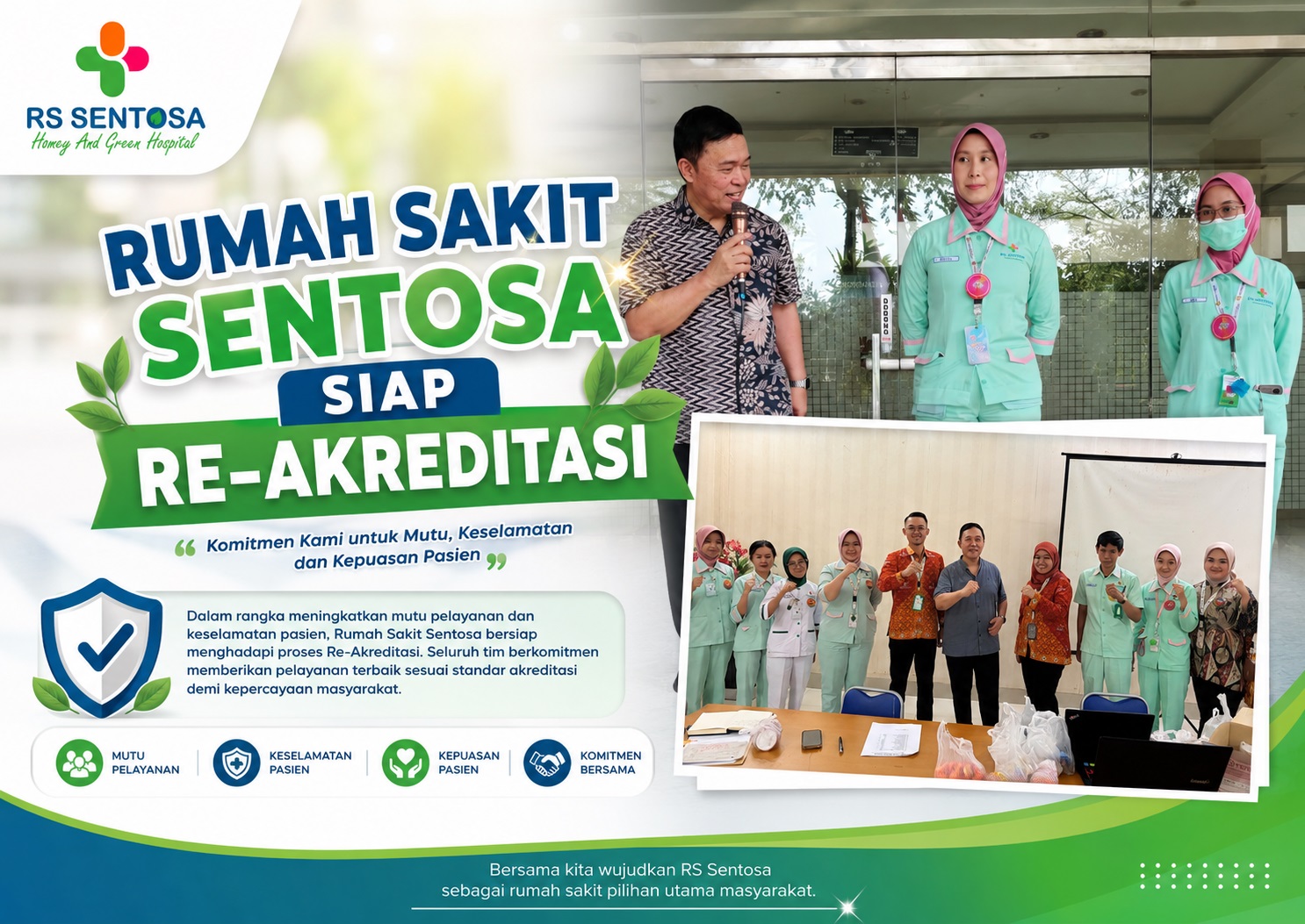 RS Sentosa Siap Hadapi Re-Akreditasi, Bentuk Champion Akreditasi dan Duta Pokja